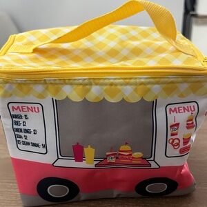 Thirty One Yellow Checkered Food Truck Lunch Bag